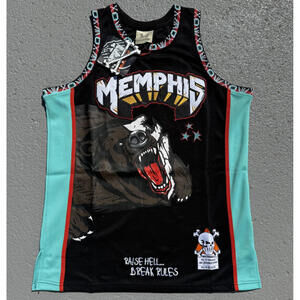 Men's NBA Memphis Grizzlies Ja Morant Jersey Brand Black Size Large